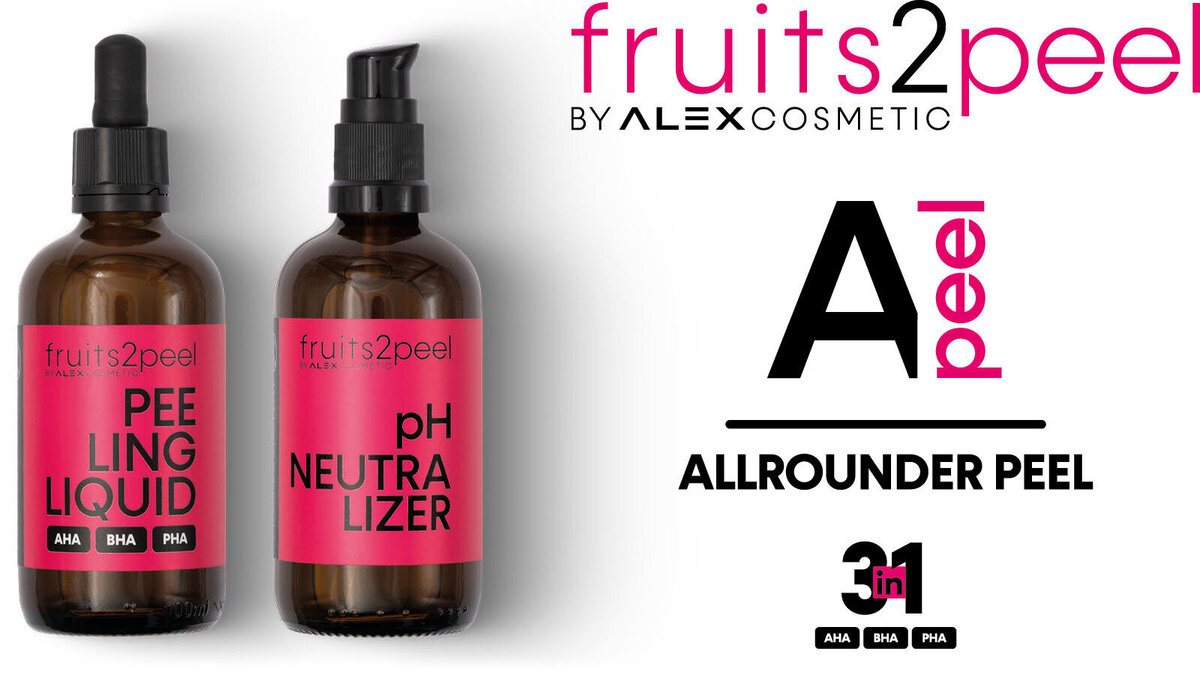 3-in-1 Hydroxysäurepeeling [AHA, BHA, PHA] in spezieller Konzentration von 32,5%