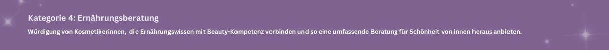 Kategorie 4: Ernährungsberatung