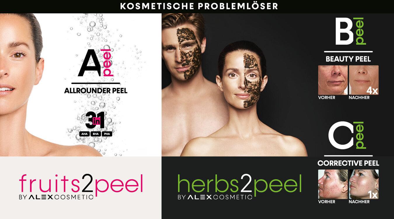 Alex Cosmetic bietet dir professionelle Peelings für deine Kabine